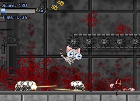 Fuzzy mcfluffenstein 3 - кровавая битва котенка против мышей и хомячков